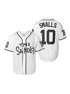 Scottie Smalls #10 Baseball Shirt, Stitched Button Movie Tee, Unisex Casual Streetwear, Halloween Costume, Sporty Loose Fit