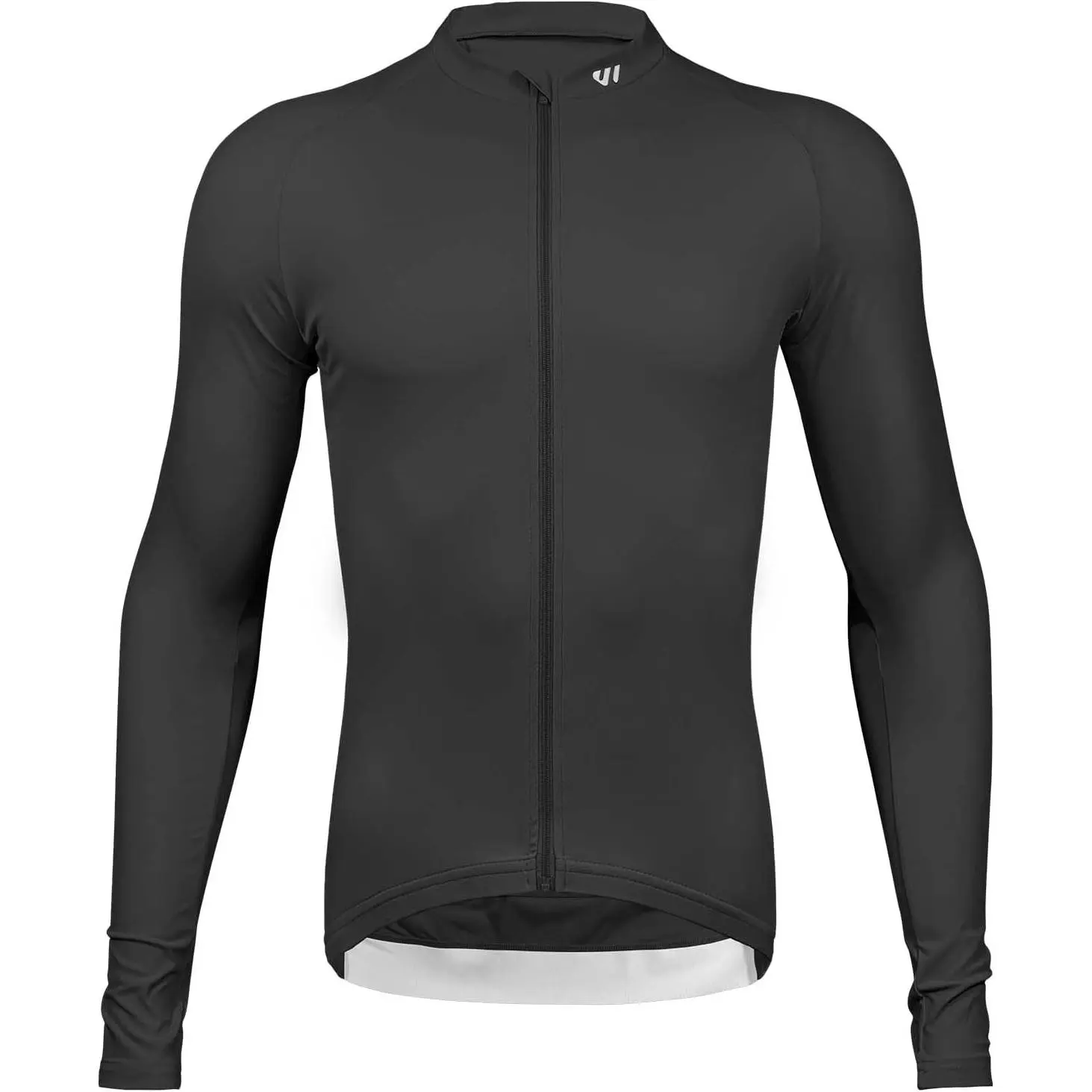 Wulibike Men's Long-Sleeve Cycling Jersey - 80% Polyamide Road Bike Full-Zip Cycling Sports Wear, Flexible, Sporty Chic, Pocketed, for Spring & Autumn