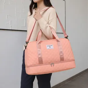 Large Capacity Minimalist Travel Bag, Multifunctional Wet and Dry Separation with Separate Shoe Compartment, Perfect for Clothes Storage, Trips and Business Travel