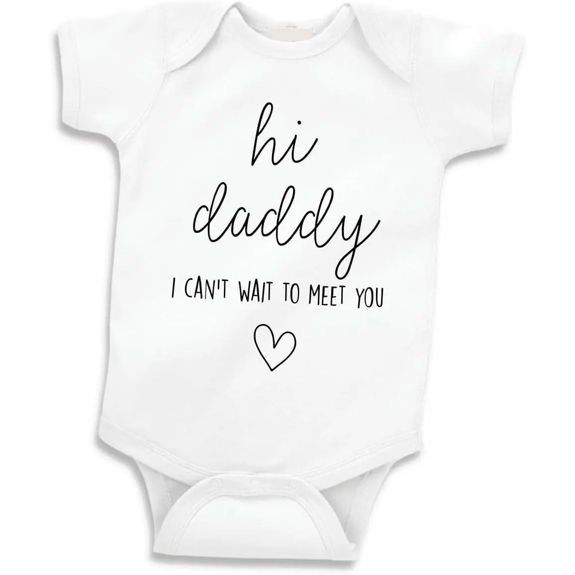 Baby Pregnancy Announcement Hello Daddy I Can't Wait to Meet You