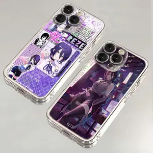 Anime Cool Chainsaw Man Reze Transparent Phone Cases For iPhone 17 16 15 14 13 12 11 Promax Pro Air Plus Clear Soft TPU Shockproof Protective Cover