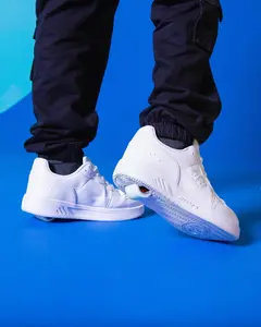 All white Heelys Skate Shoes | Rezerve Low Athletic Trainer for Kids & Adults