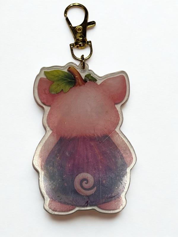 Strawbearry Bear- The Produce Pals Acrylic 2 Sided Keychains