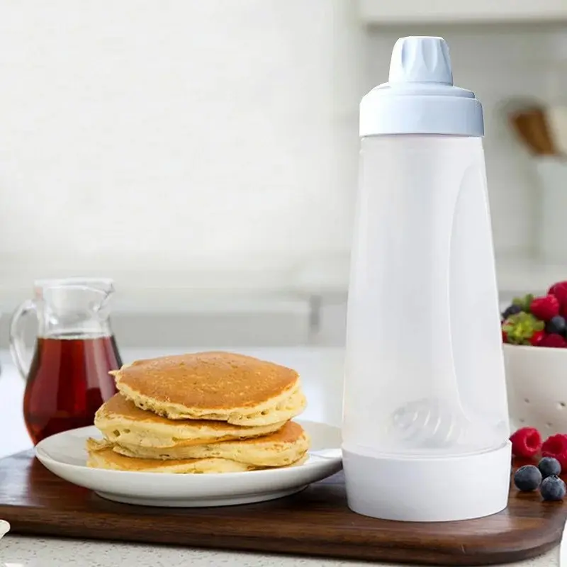 Pancake Batter Dispenser with Stirring Ball & Wire Whisk, Baking Utensils, Baking Supplies, Kitchen Tools, Kitchen Gadgets, Ideal for Restaurant Baking Pancakes Cupcakes Muffins Crepes