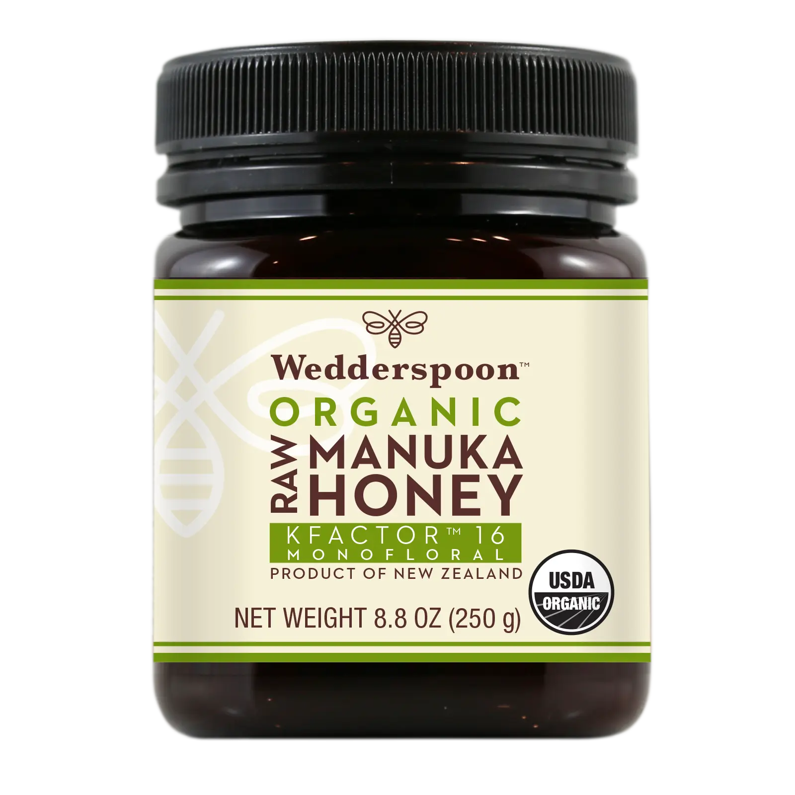 Organic Raw Monofloral Manuka Honey, 250g/8.8oz Organic Raw Monofloral Manuka Honey, 250g/8.8oz