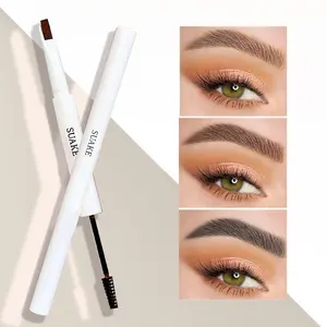 Double-Ended Eyebrow Pencil, Sculpting Pencil and Tinted Brow Gel, Precise Tip for Long-Lasting Waterproof Eyebrows, Medium, Eyebrow Makeup