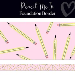 Pencil Me In Pastel Bulletin Board Border