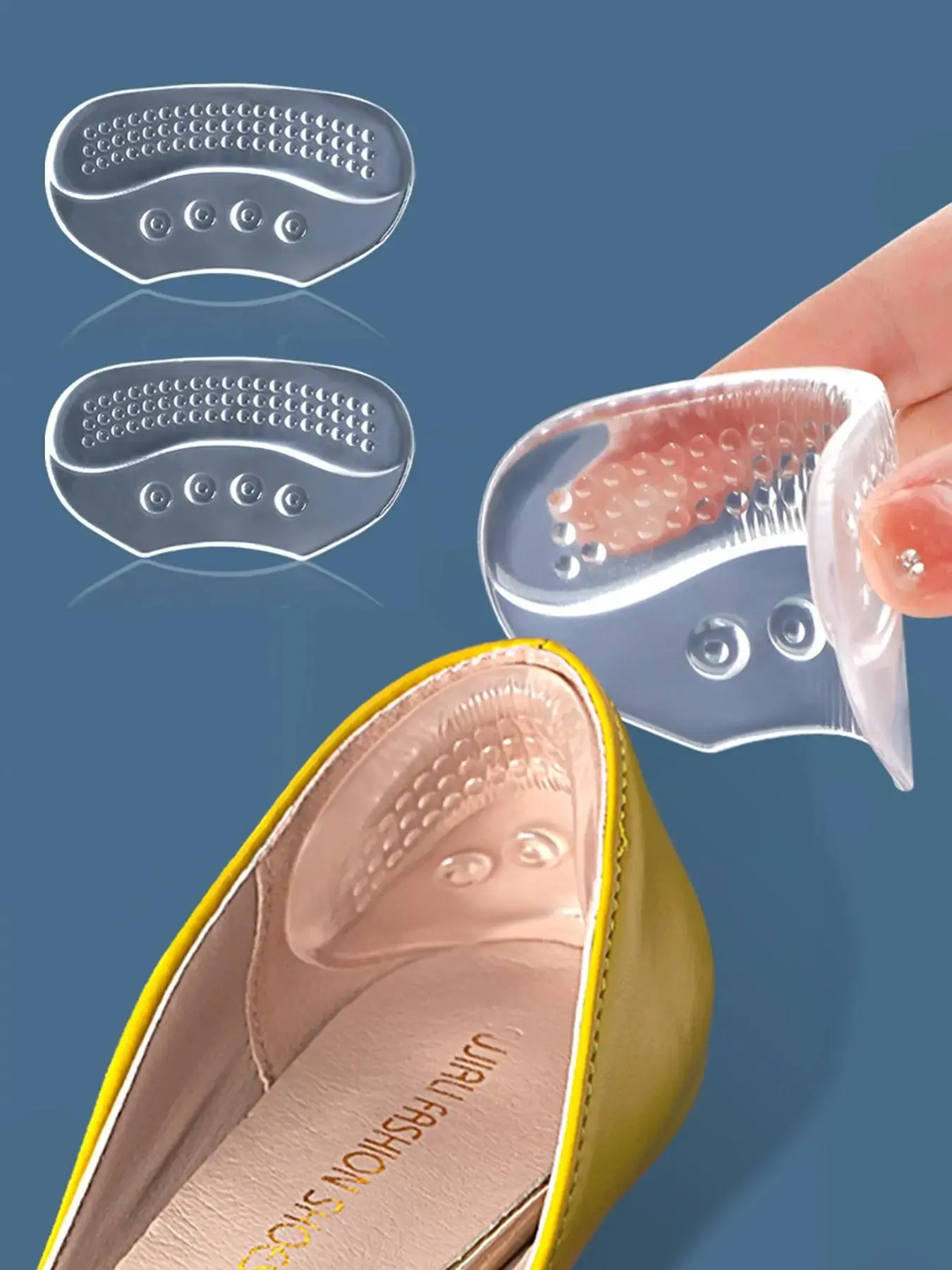Silicone Heel Protectors for Women Shoes, Anti Slip Heel Grips Pads for High Heels, Shoe Size Too Big Fix Half Size Inserts, Comfortable Gel Heel Cushions for Pumps, Flats & Daily Wear tiktokshopbacktoschool