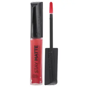 Rimmel London Stay Matte, Liquid Lip Colour, 500 Fire Starter, 0.21 fl oz (6.5 ml)