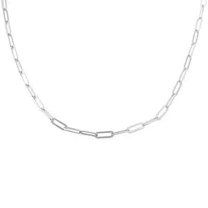 Stackable Paperclip Chain in Sterling Silver
