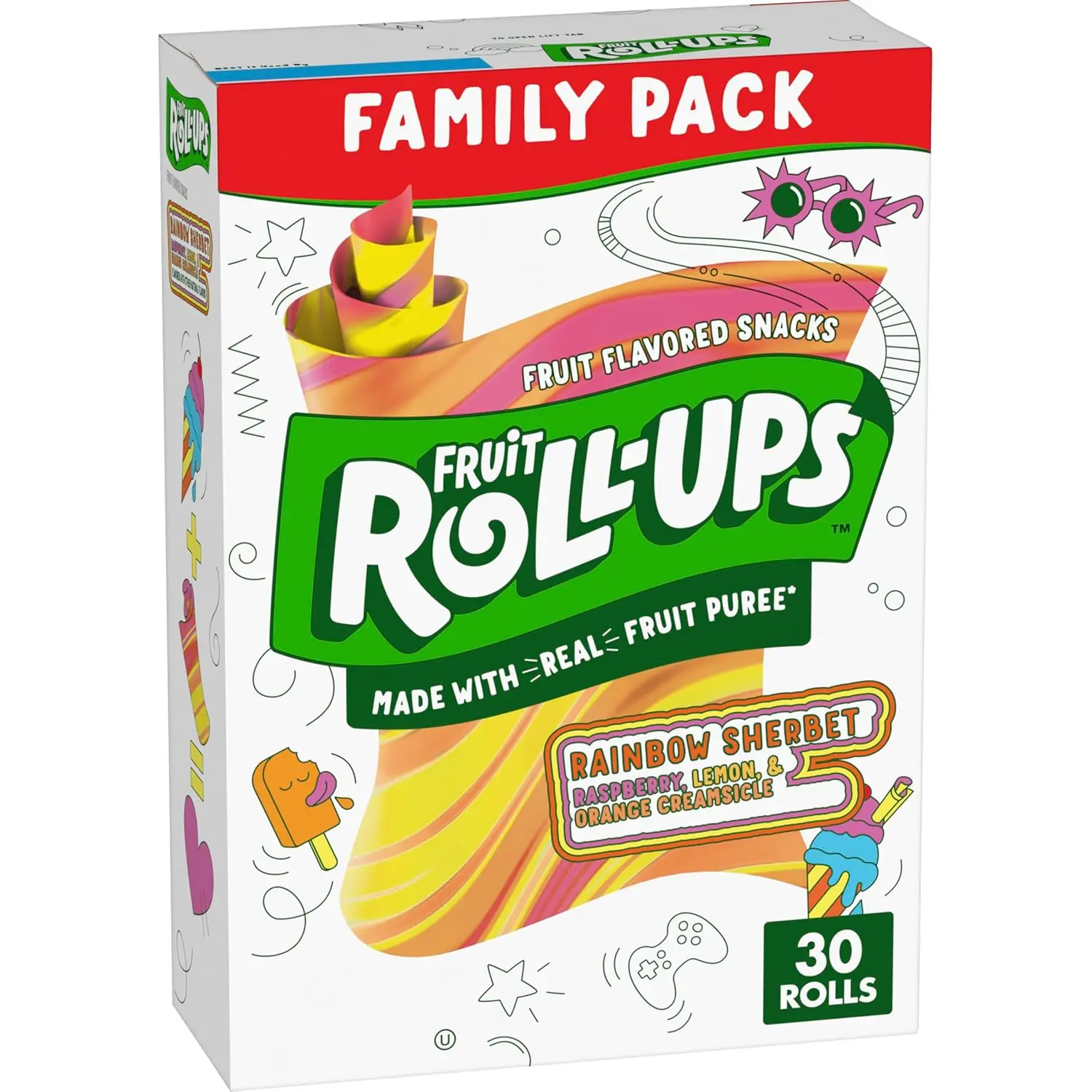 Fruit Roll-Ups Fruit Flavored Snacks, Variety Value Pack, 20 Ct, 10 oz Fruit Roll-Ups Fruit Flavored Snacks, Variety Value Pack, 20 Ct, 10 oz