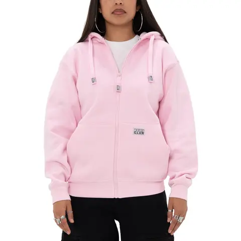 Pro Club Women's Heavyweight 13oz Cotton Blend Full-Zip Fleece Hoodie, Zipper Closure, Classic Basics Loose Relaxed Fit, Drawcord Hood, Front Pockets, Adjustable Waistband, Long Sleeve, Everyday Casual Use, Plus Size Clothes XS-5XL, Soft Hoodies for Women