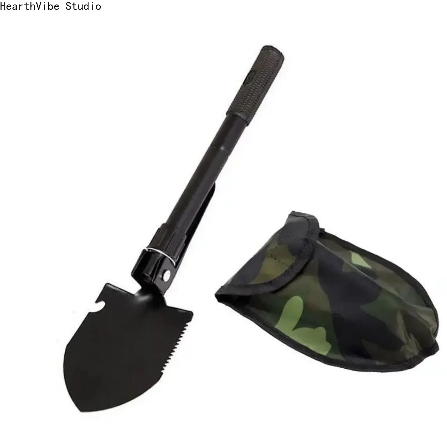 Compact Folding Survival Shovel, Metal Multifunctional Toolkit for Outdoor Camping, Car, Fishing, and Emergency Use, Outdoor Survival Equipment, Survival Hand Tool