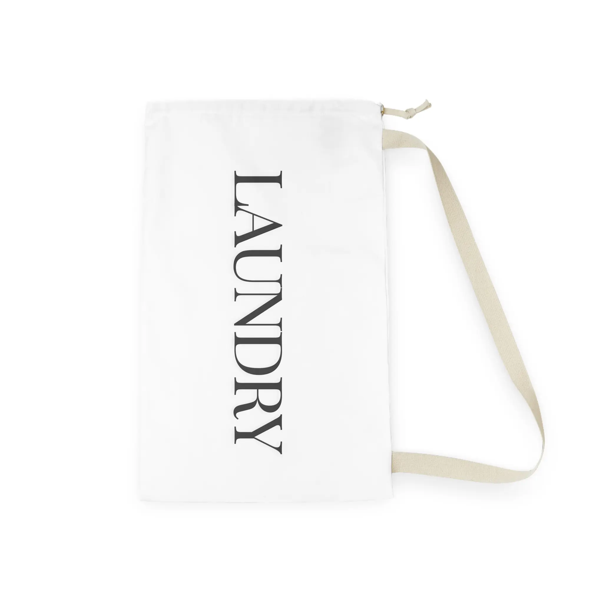 Laundry Bag - Minimalist Clean Living Essentials, Can be Personalized, Monogram, Name, Logo