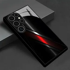 Metal Geometric Trendy Pattern High-End Glass Phone Case for Samsung S25 S24 S23 S22 S21 Note10 Note20 A55 A54 A53 A52 A36 A35 A34 A33 A23 A15 A14 A13