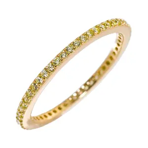 Swagy Chic Unisex CZ Crystal Stackable Ring - Mix-and-Match Everyday Costume Jewelry Accessory for Personalized Looks