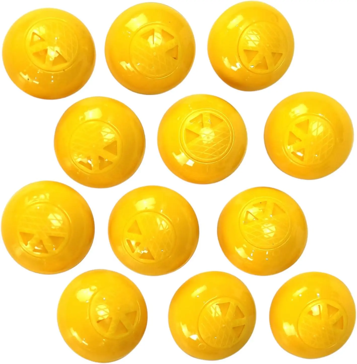 12-Pack Sneaker Shoes Backpack Deodorizer Spheres, Yellow, for Deodorizing Lockers Gym Gear Smelly Enclosed PlacesGift.