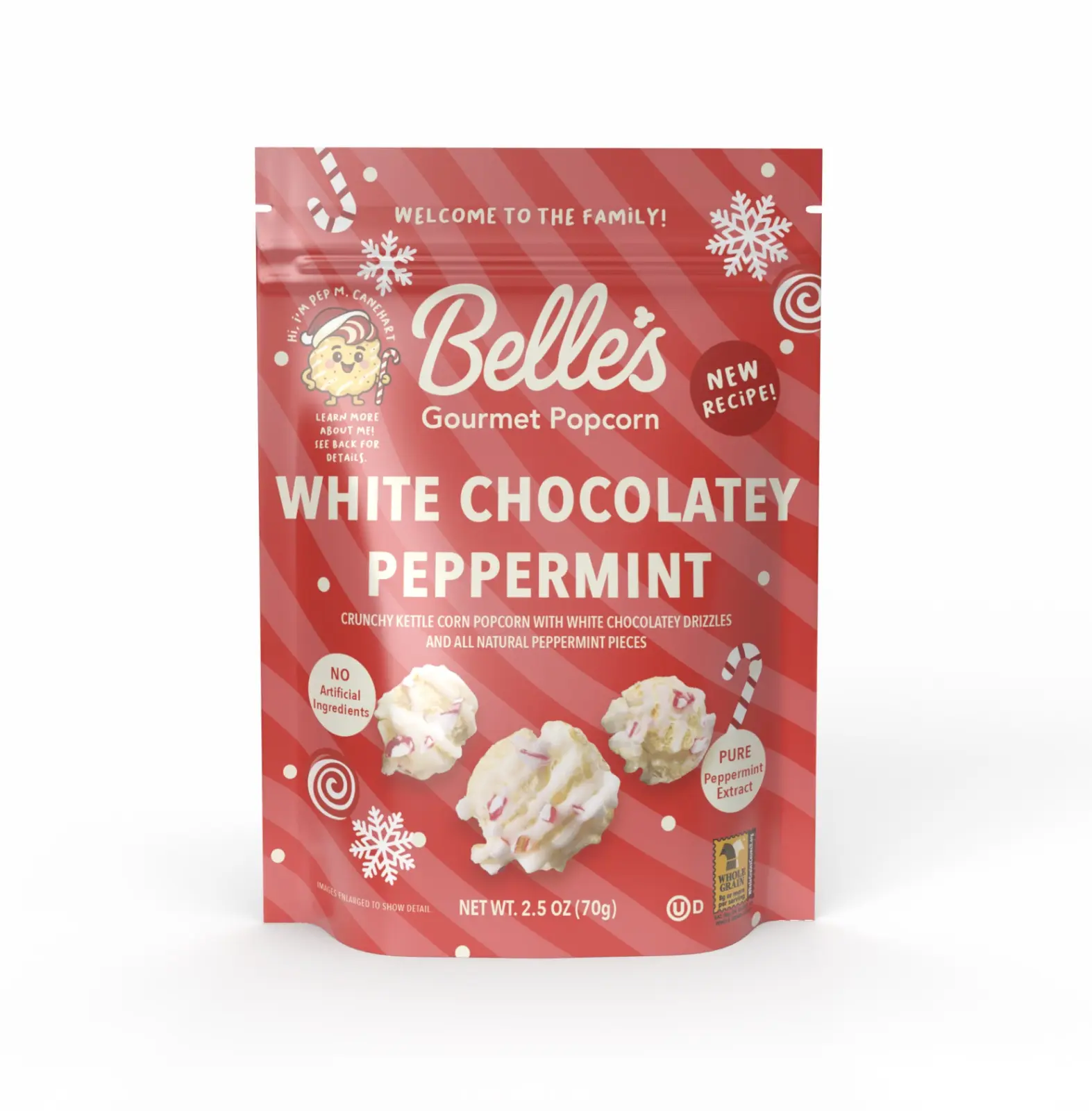 White Chocolatey Peppermint Popcorn White Chocolatey Peppermint Popcorn