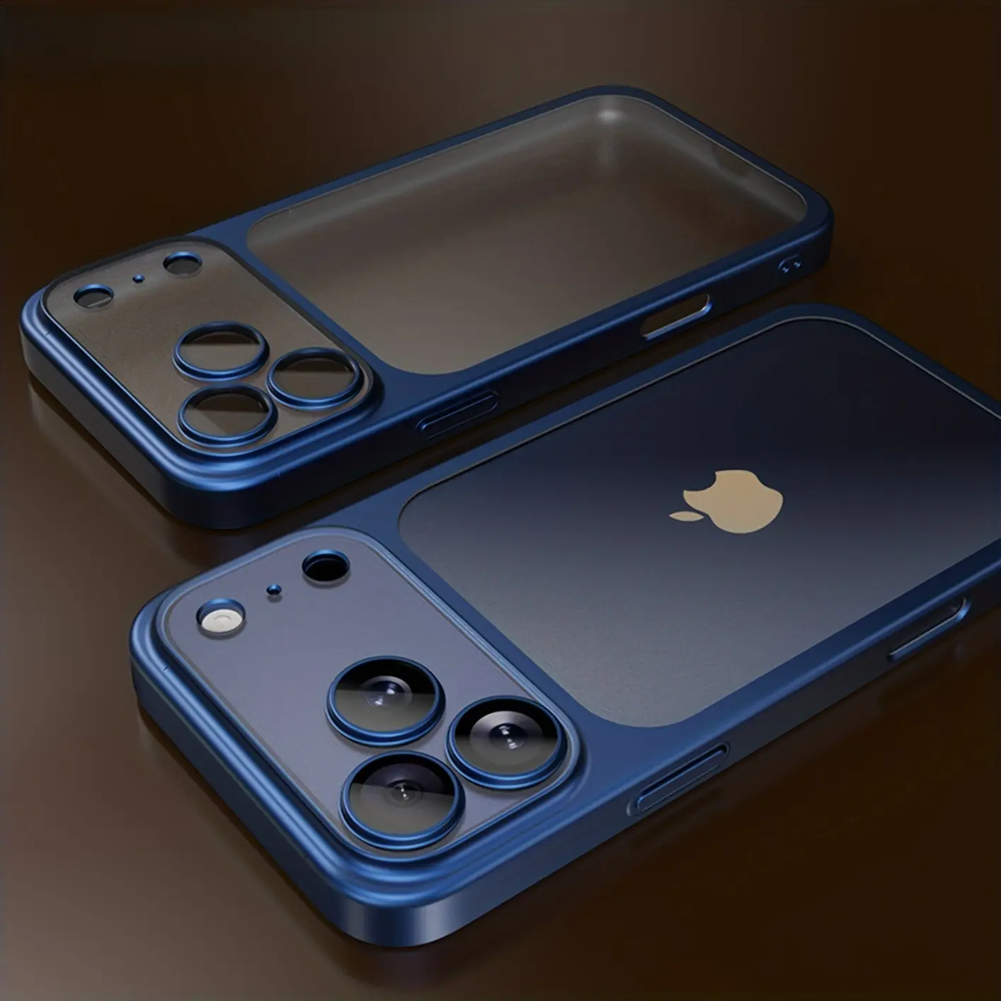 Luxury Customized TPU Smartphone Case - Cellphone Accessories for iPhone 12/13/14/15 Plus,16 Pro,17 Pro Max, Handheld Devices, Frosted Integrated Frame, Electroplating Shell, Slim Lightweight, Anti-Fingerprint, Matte Back Texture, Full Lens Protection