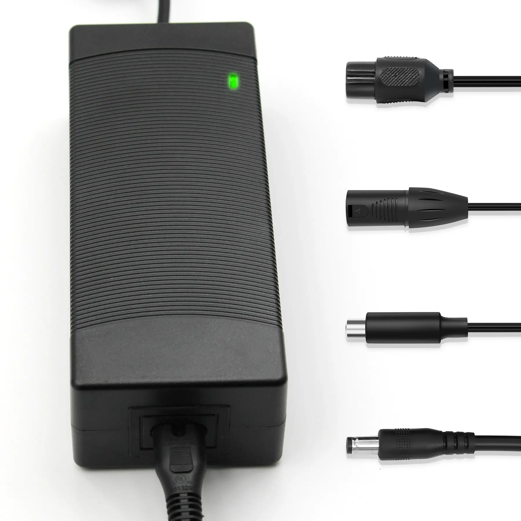 Universal 54.6V Lithium Battery Charger for 48V E-Bikes & Scooters, 2.0A Max Fast Charging Power Supply with Intelligent Safety, Lithium Ion Battery, Ebikes, Fast Charger, Multifunctional, Multiple Plugs, Ebike Accessories, Plug & Play, E-Bikes/Scoots, 54