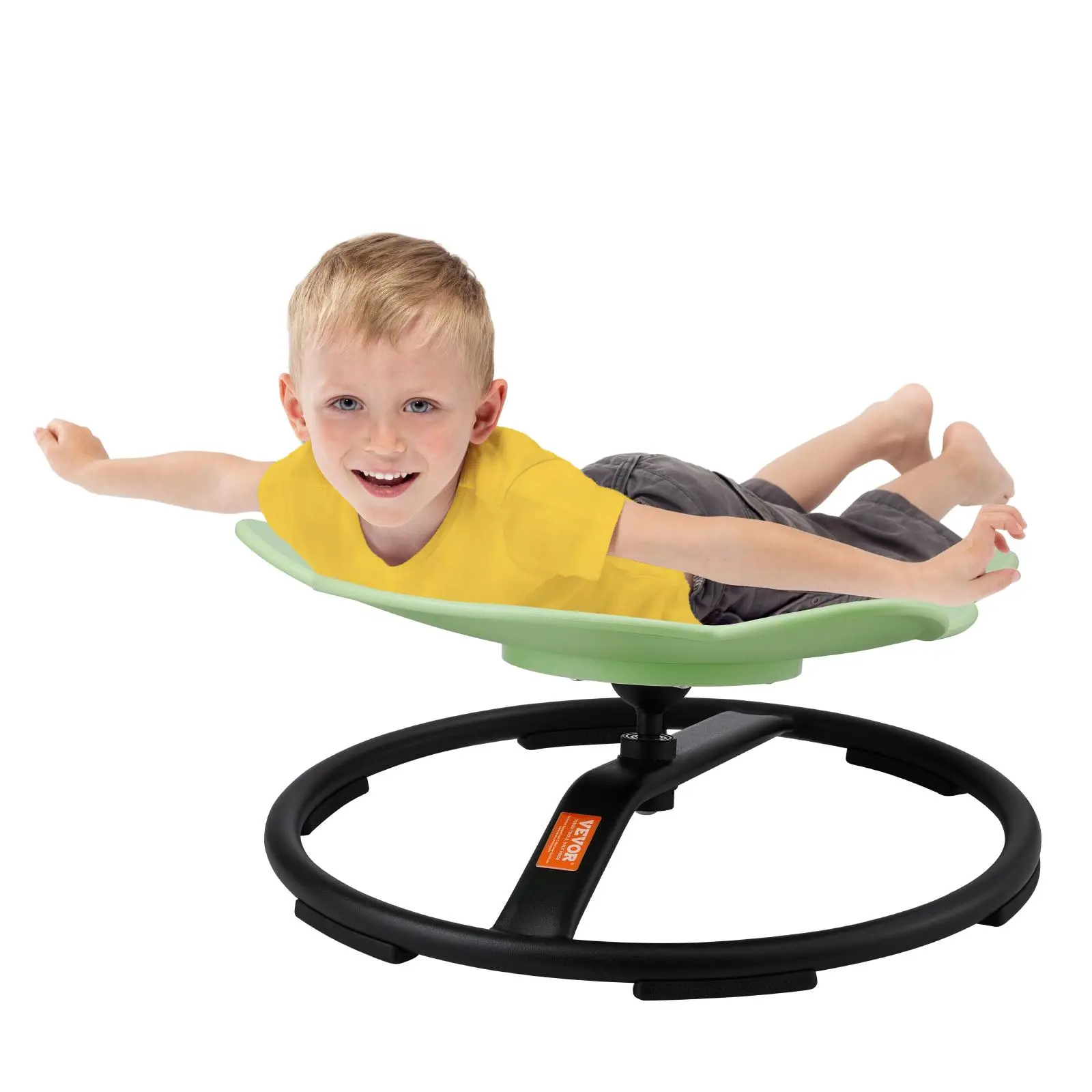 VEVOR Elephant Kids Swivel Chair,  220 LBS Capacity, 360° Spinning Chair, Autistic Kids Sensory Toy Chair with Non-Slip Metal Base, Toddler Sit and Spin Chair for Coordination Balance Focus Green