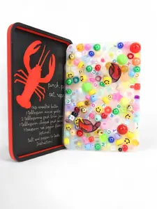 Lobster Picky Pad and Tray- Satisfy Your Urge to Pick, Pop and Peel Stress-Free! Soft Squishy Silicone