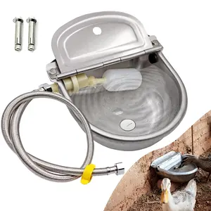 Automatic Dog Water Bowl Dispenser Stain-less Water for Chicken and Duck Feeding