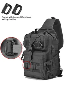 20L Multifunctional Large Chest Bag, Outdoor Shoulder Bag, Tactical Crossbody Bag, Waterproof Oxford Cloth, Ideal for Hiking, Camping, Climbing