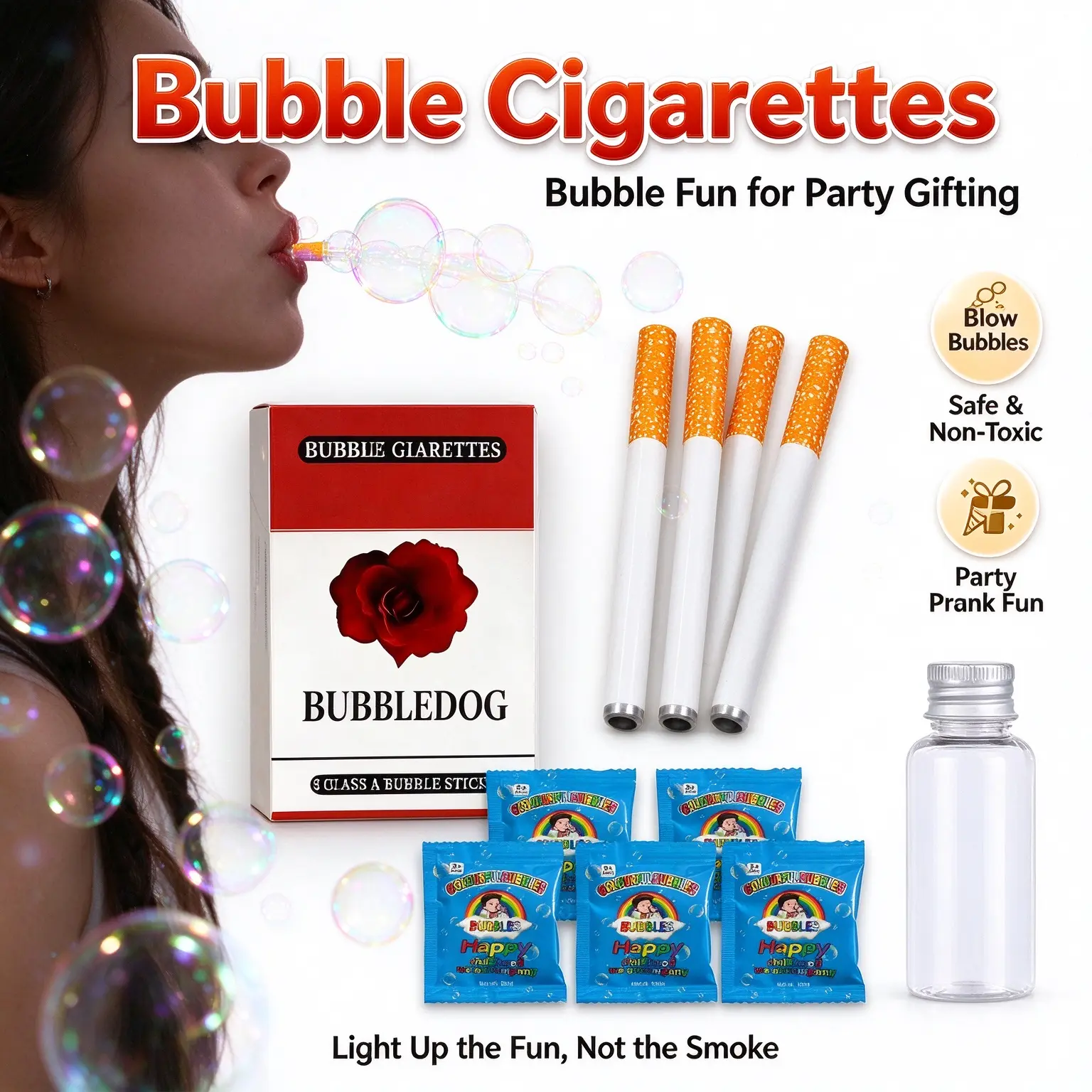 Bubble Blower Toy, Funny 3D Printed Bubble Maker, Creative Novelty Toy for Parties and Gifts