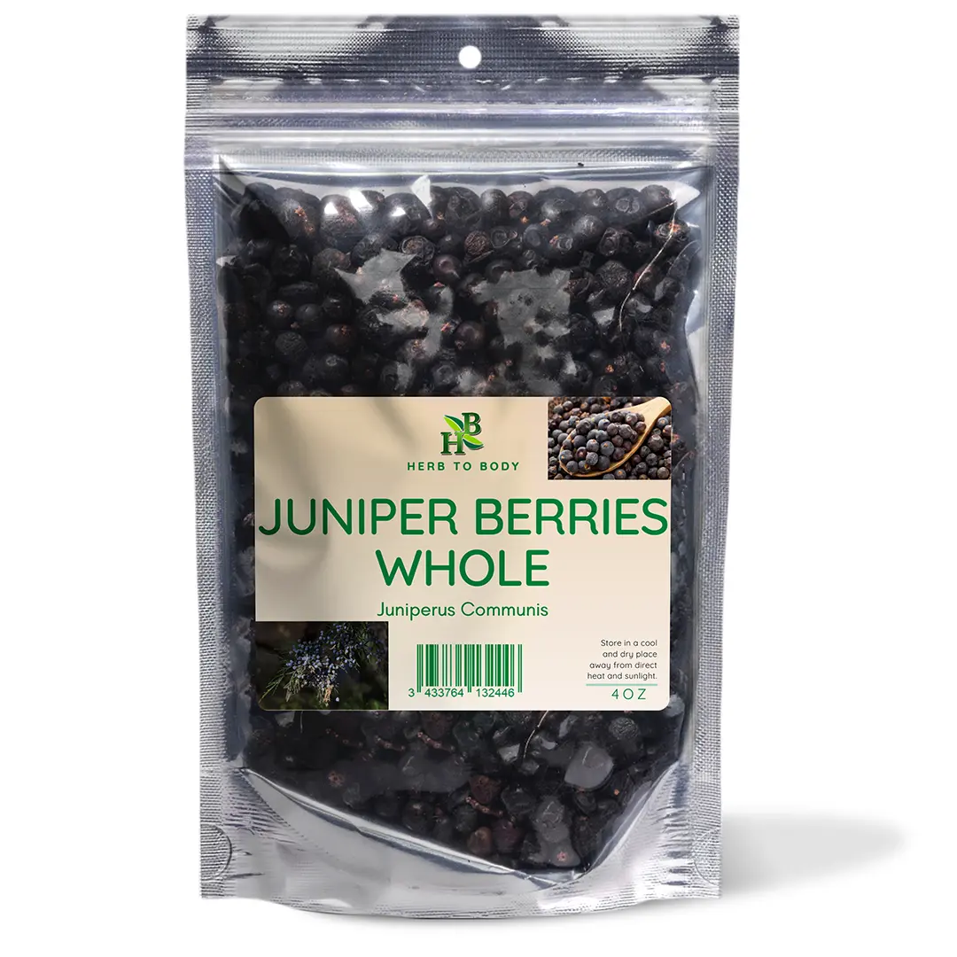 Organic Juniper Berries Whole - 4 oz (113 g) | Herb To Body