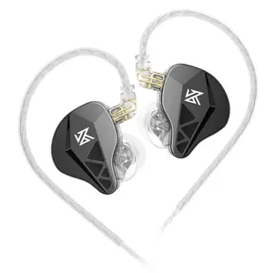 KZ EDXS in-ear Monitor Headphone, Wired Electronic Earbuds with 10mm Composite Diaphragm, High Resolution in-ear Earphone with Detachable Cable for Music, Singer, Stage, Studio, Headset