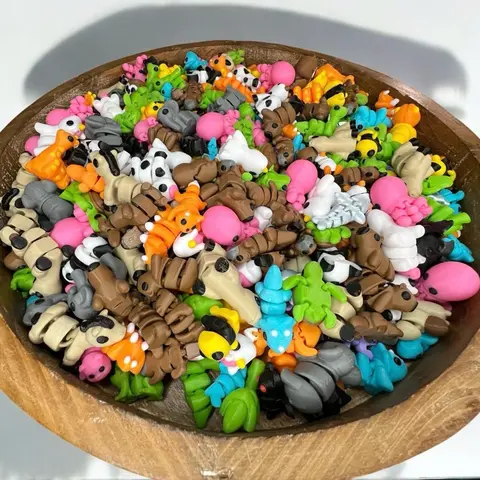 Adorable 3D Printed Micro Animal Figures – Pocket Pets, Perfect for Gifts, Stocking Stuffers, Goodie Bags or Party Favors