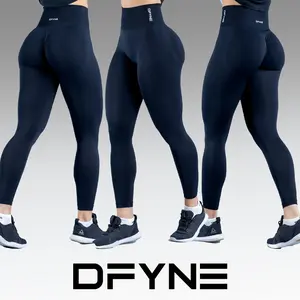 （Free shipping）Dfyne Dynamic Leggings – Seamless High-Waisted Gym Leggings with Sculpting Fit & Ribbed Waistband Soft Tracksuit