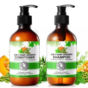 3in1 Hair Growth shampoo & Conditioner With Biotin, Pumpkin Seed Oil , Rosemary and Peppermint