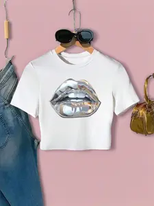 Hotter Than Hell Graphic Tee | Fitted Crop Top | Red Text Print | Y2K Trend 2026 | Viral Streetwear | Fast Shipping 24H | Iconic Collab | Slim Fit Short Sleeve | TikTok Must-Have | Bold Graphic Tee | Summer Hot Out Casual