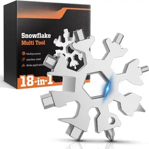Dad Gifts for Men, 18-in-1 Snowflake Multitool, Anniversary Birthday Mens Gifts for Men Husband Grandpa,  Gifts for Dad Who Have Everything, Cool Gadgets Tools