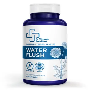 Water Flush Capsules – Natural Dandelion Diuretic Supplement for Bloating Relief & Water Retention Support, Herbal Debloat Pills, 30 Ct
