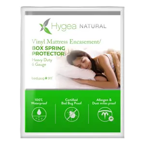 212 MAIN 6 Gauge Vinyl Bed Bug Mattress & Box Spring Cover, Queen Size, Waterproof