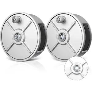 2 Set Aluminum Tie Wire Reel Coil Holder Wheel 6.25" Lightweight and Tie Wire Dispenser for Left or Handed for Electrician, Ironworker, Construction (Silver)