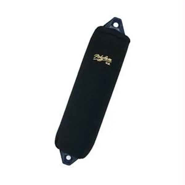 Polyform Heavy Duty Polyester Fender Cover, Black, A-4 Style, Hand-Crafted, with Drawstring Closures for Quick and Easy Installation