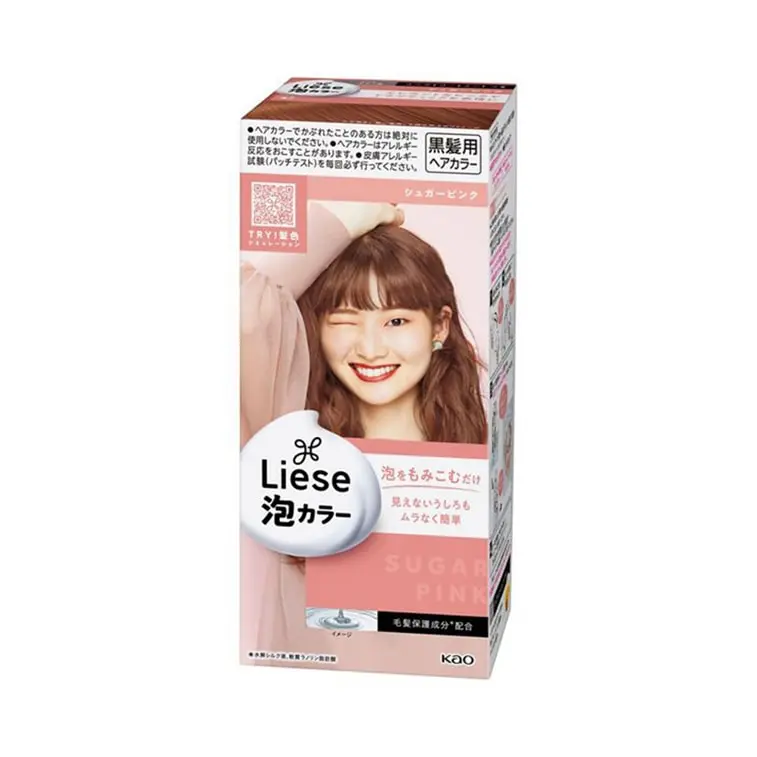 Kao Liese Prettia Bubble Hair Dye # sugar pink