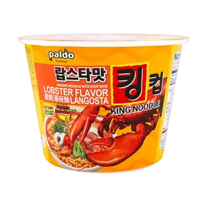 Paldo Korean King Cup Lobster Ramen Noodles - Spicy Instant Cup Noodles 110g