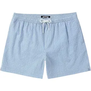 Men's Swim Shorts 5 inch Seersucker Swimming Trunks for Men Swim Suits Beach Shorts