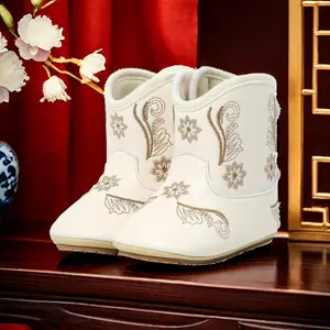 *X-L  Cowgirl Cowboy Western Booties - Soft Rubber Sole Lightweight Cute Boots for 3-18M Infant Toddler Girls Boys