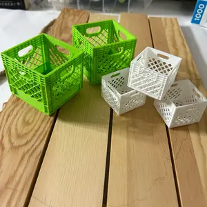 3d printed mini milk crates for storage Boxes Organiser
