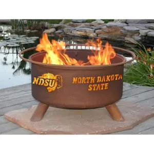 Patina Products  North Dakota State Fire Pit, Patio Fire Pit, Portable Fire Pit
