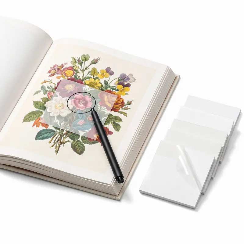 3*3 in Lightweight Translucent Self-Adhesive Sticky Notes Set - Premium Quality Materials, Smooth Writing Office Stationery, 300 Sheets Book Page Markers, Back to School Supplies, Teaching Accessories, Easy to Remove, No Residue, Waterproof, Non-Flimsy