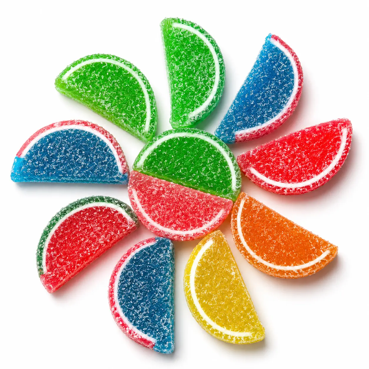Fruit Slices Candy 7.5oz Soft Chewy Sugar Coated Jelly Candy