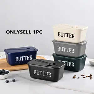 Food Grade PP Large Butter Dish With Dual Function Lid And Butter Knife , Dishwasher Safe , suitable for kitchen, hotels, and restaurants to use, Stackable Food Containers