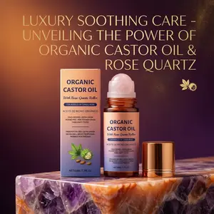 Castor Oil Organic Rose Quartz Roll-On